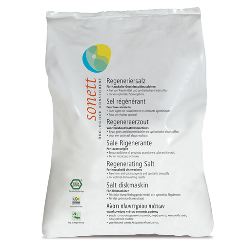Sonett Regenerační sůl do myčky (2 kg) - II. jakost - zabraňuje usazování vodního kamene Sonett